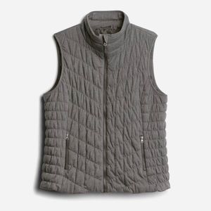 Owla Quilted Vest in color gray